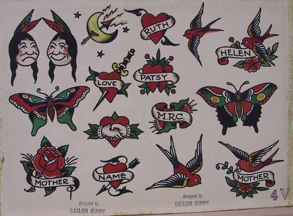 Vintage looking tattoo designs would be really cool and they'd compliment Vintage looking tattoo designs would be really cool and they'd compliment