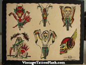 Lee Roy Minugh Flash Sheet 27A Original