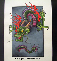 Mike (Rollo) Malone Dragon Watercolor Copy