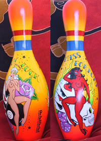 Pepe bowling pin-ups