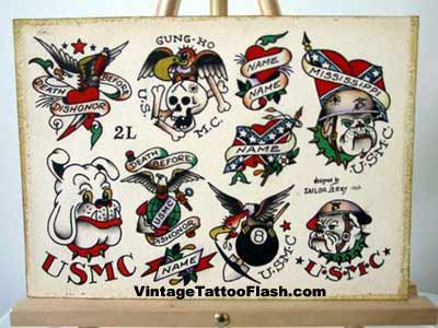 sailor jerry tattoo flash Sheet 2l