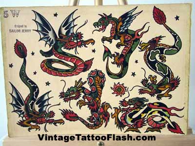 tree frog tattoo flash. Sailor Jerry Tattoo Flash