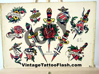 Vintage Tattoo Flash Sailor