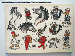 sailor jerry tattoo flash sheet