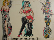 Unknown Artist Pinup Girl Flash Sheet